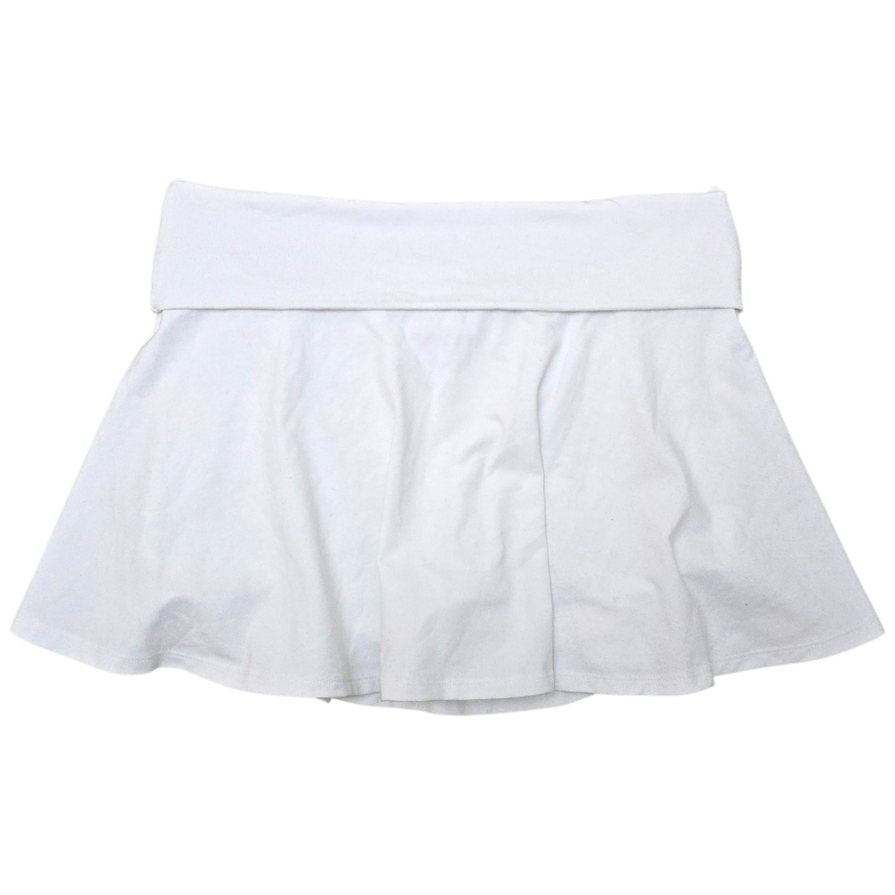 NWT Victoria's Secret PINK Large White Skort  Foldover Skirt Built-In Shorts L - Picture 2 of 9